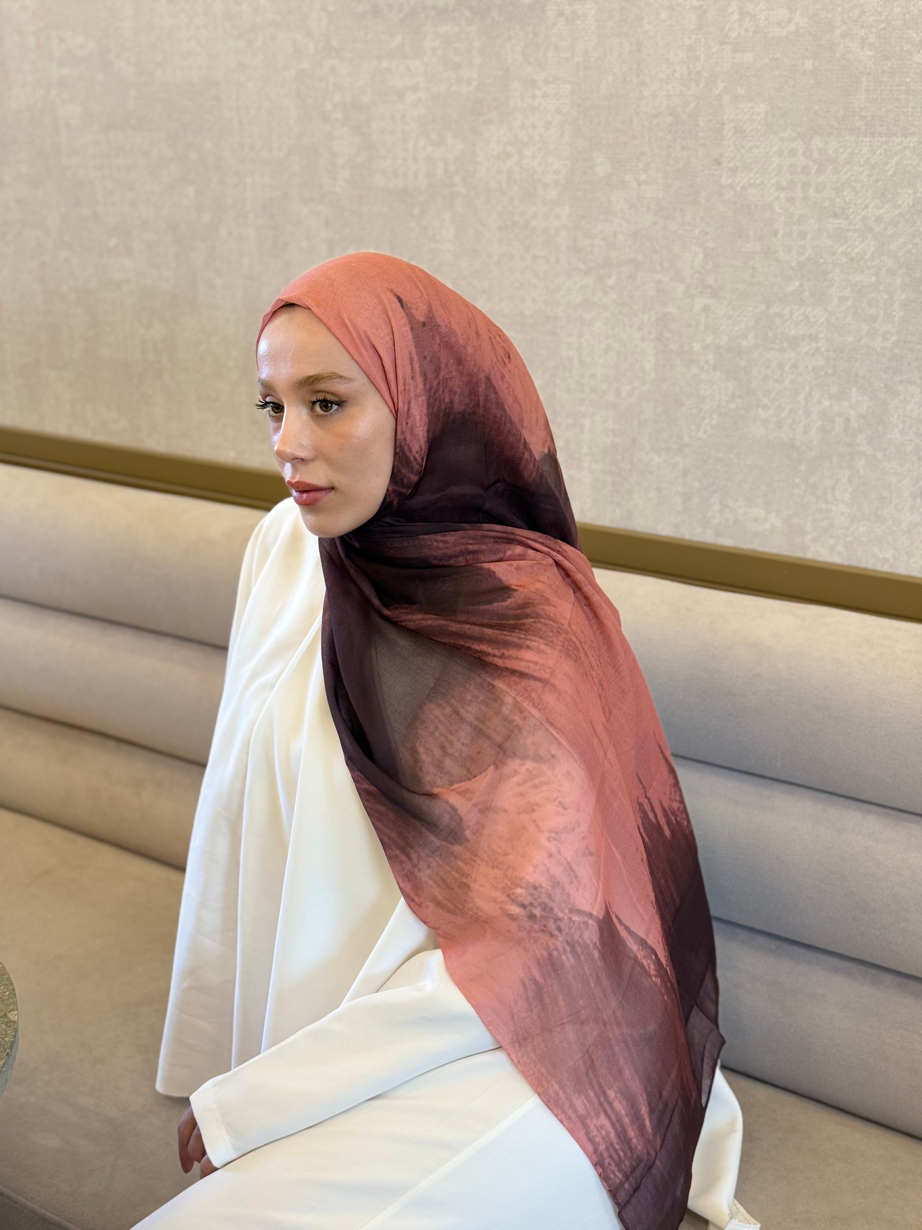 Alaca Desen Aya Serisi Şal - Gül Kurusu