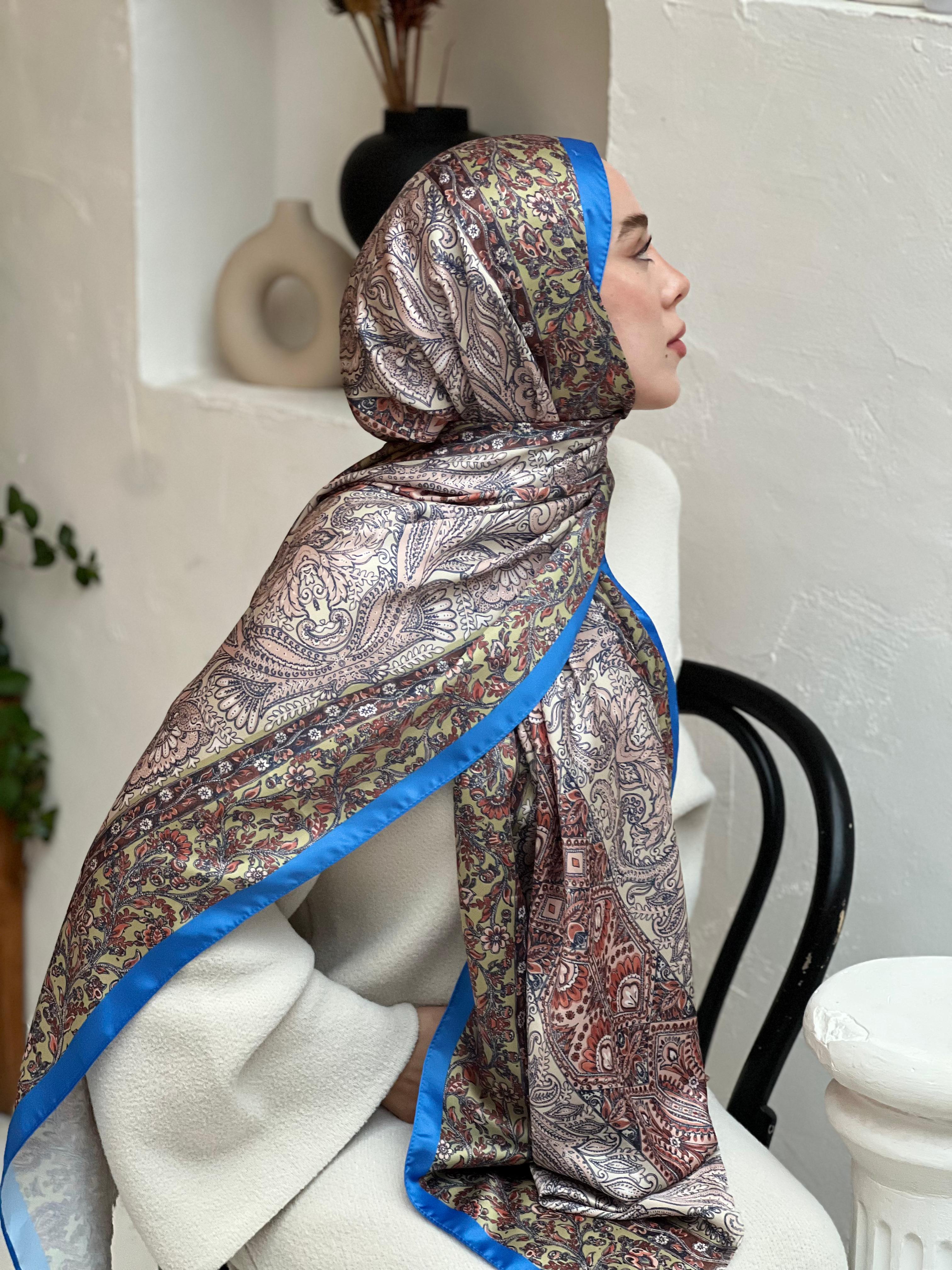 İpeksi Şal Floral Vintage Desen