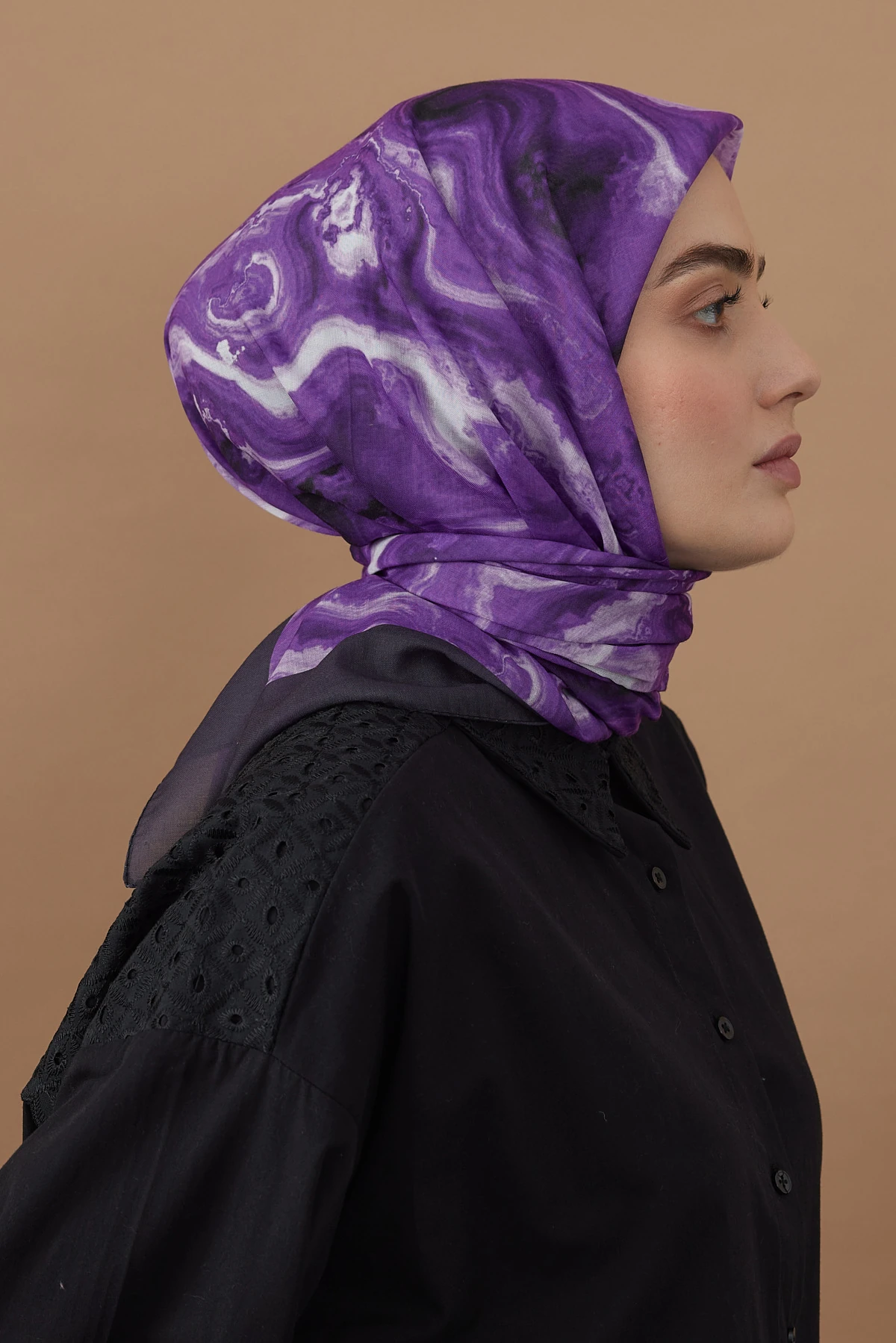 110 Cm Mermer Desen Eşarp