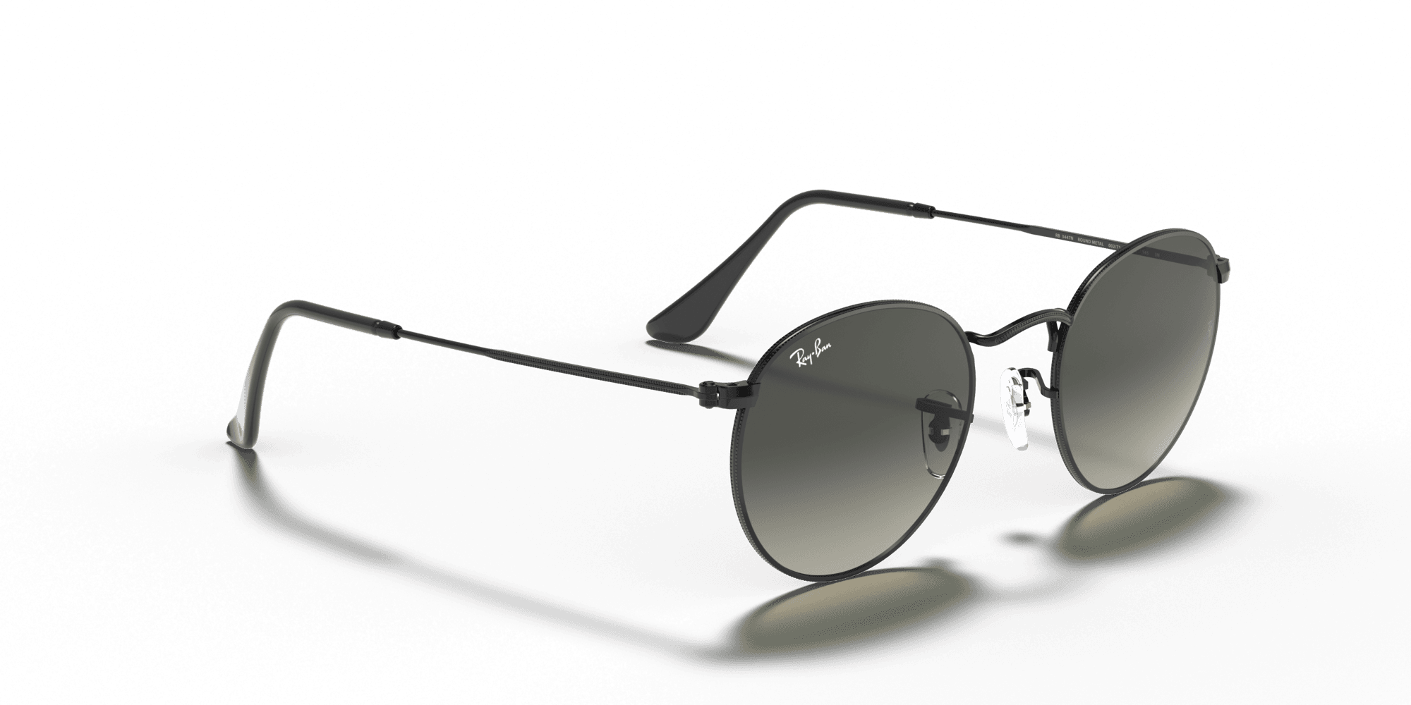 Ray-Ban RB3447N 001 Round Metal Unisex Güneş Gözlükleri