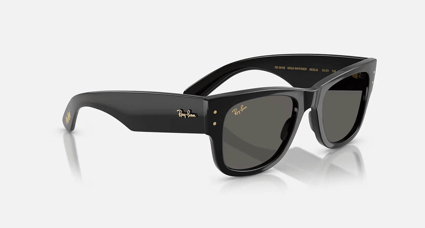 Ray-Ban RB0840S 6826J5  Mega Wayfarer "BLACKED OUT" Güneş Gözlülüğü