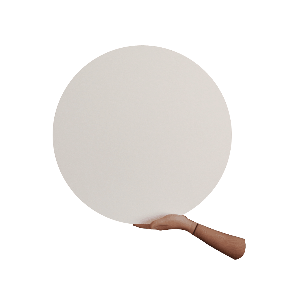 Yuvarlak Tuval 30 cm – Profesyonel MDF Şase, %100 Pamuk Bez