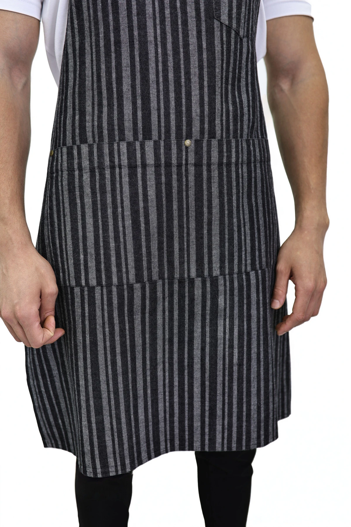 Desenli Ayarlanabilir Düğmeli Arkadan Bağcıklı Önlük