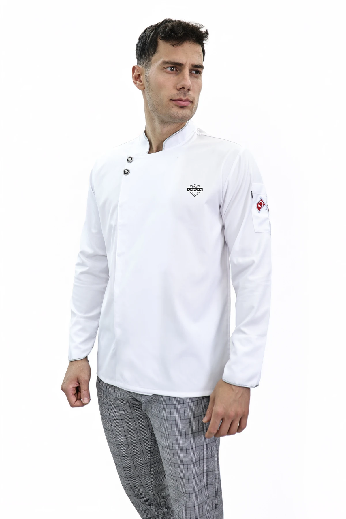 Çift düğmeli Şef Ceket Aşçı Kıyafeti Chef Aşçı Forması