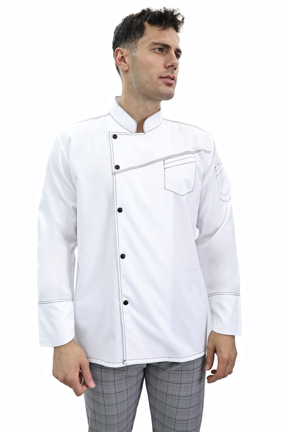 Çift Dikiş Şef Ceket Aşçı Kıyafeti Chef Aşçı Forması