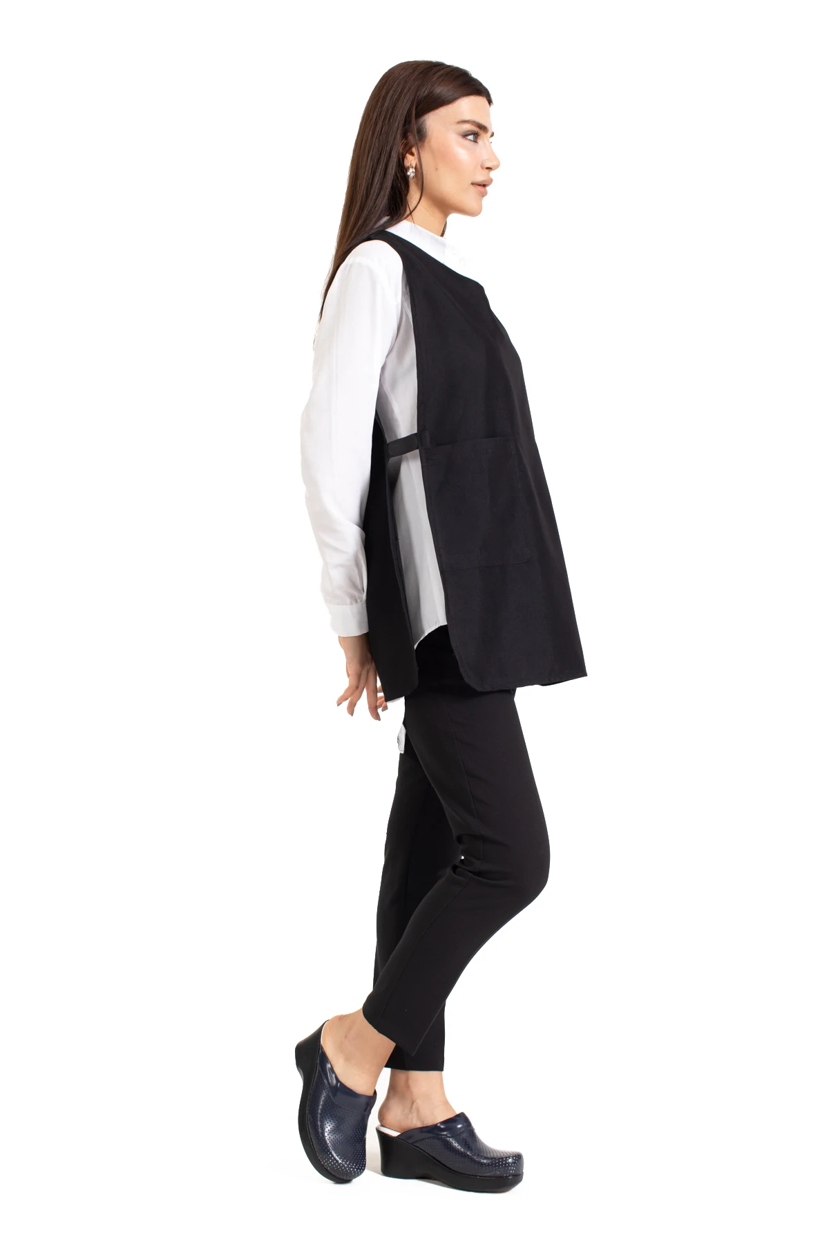 Açık Yakalı Jile Önlük İş Üniforması