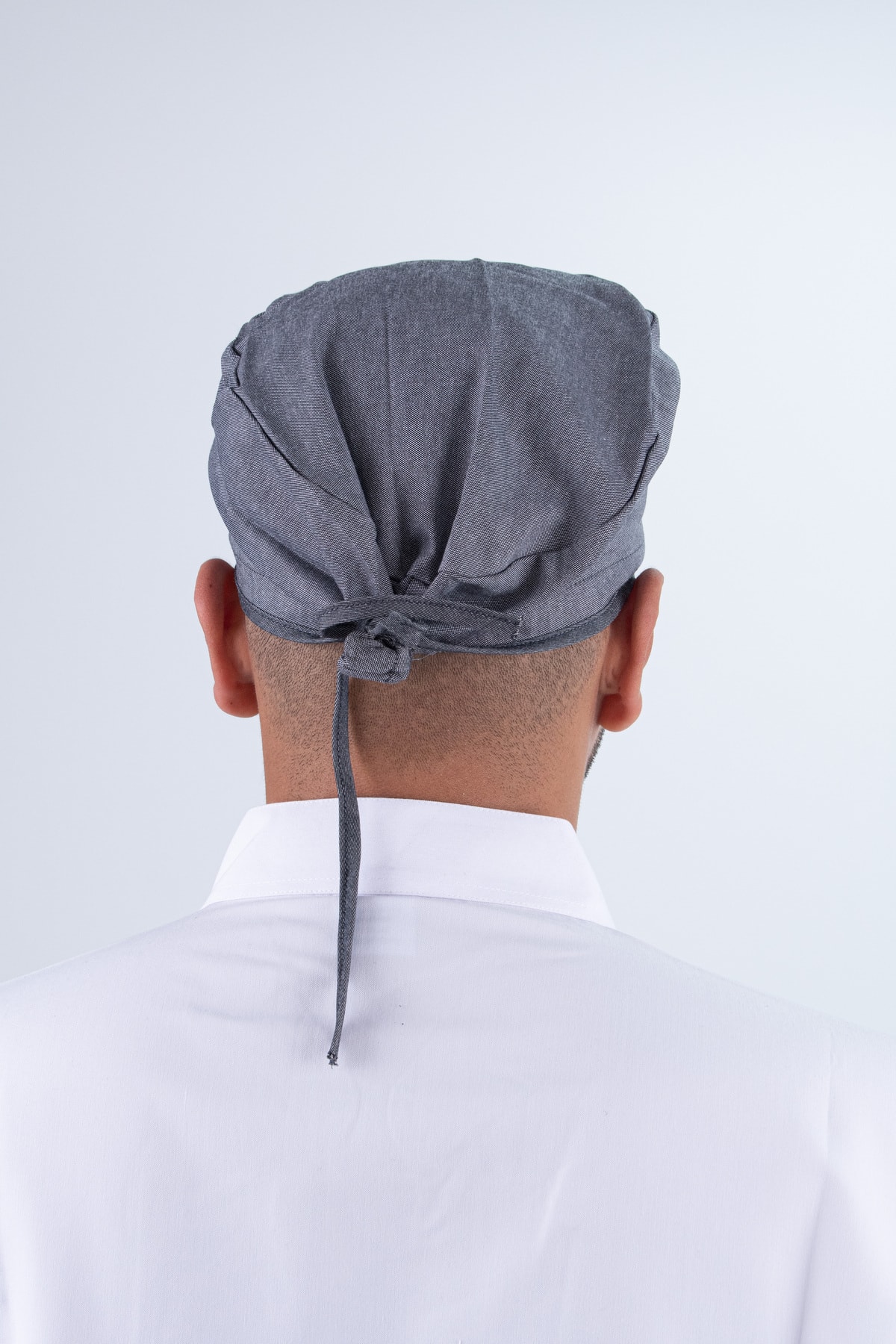 Chef Bone Kep Aşçı Şef Şapkası Gri