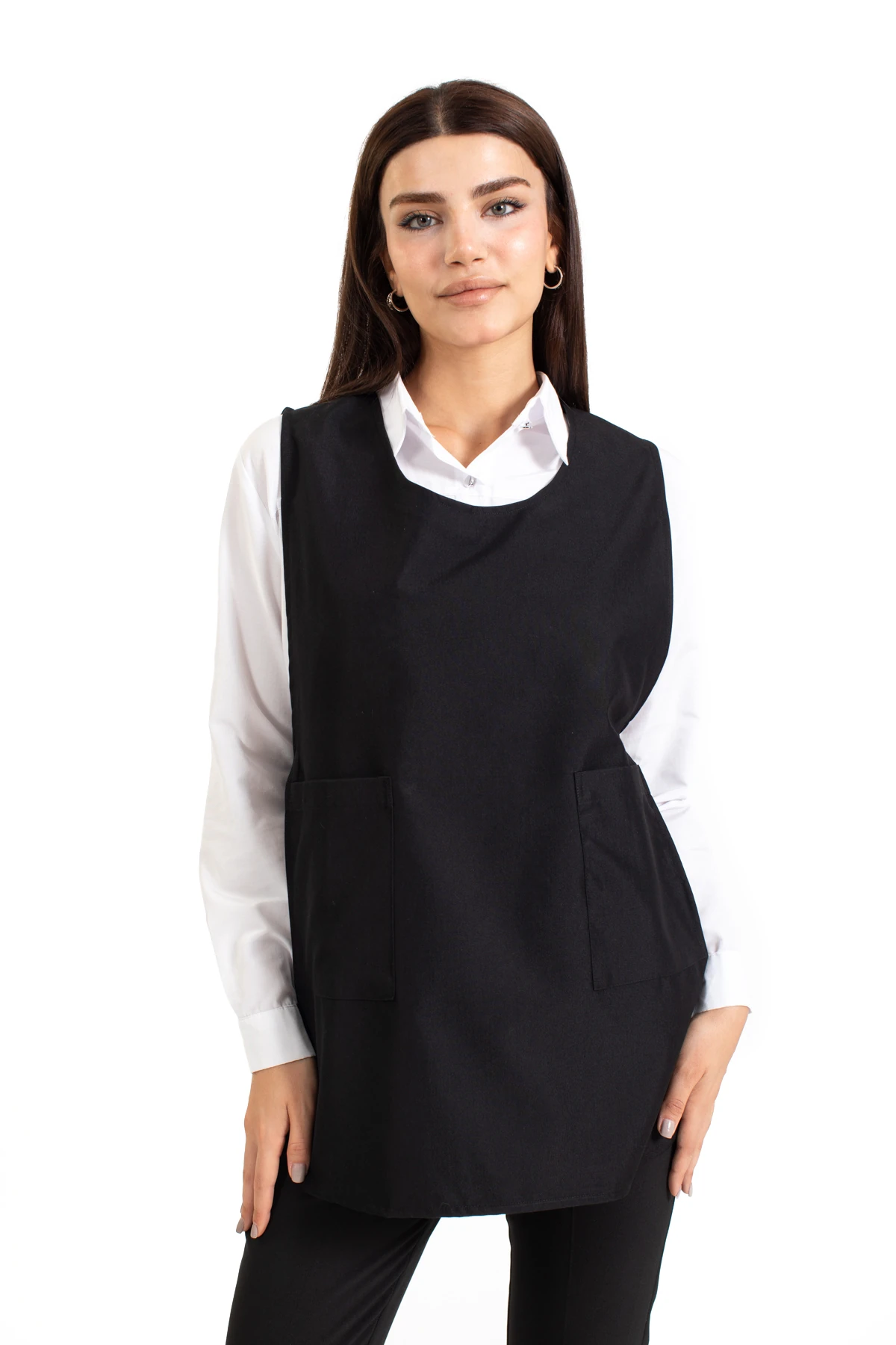 Açık Yakalı Jile Önlük İş Üniforması