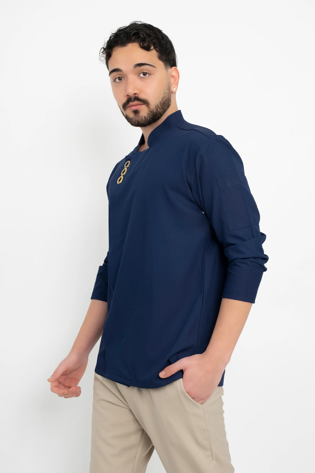 Kuşgözlü Klasik Düz (Basic) Aşçı Şef Ceket Aşçı Uniforma (Chef Ceket) Personel Kıyafeti