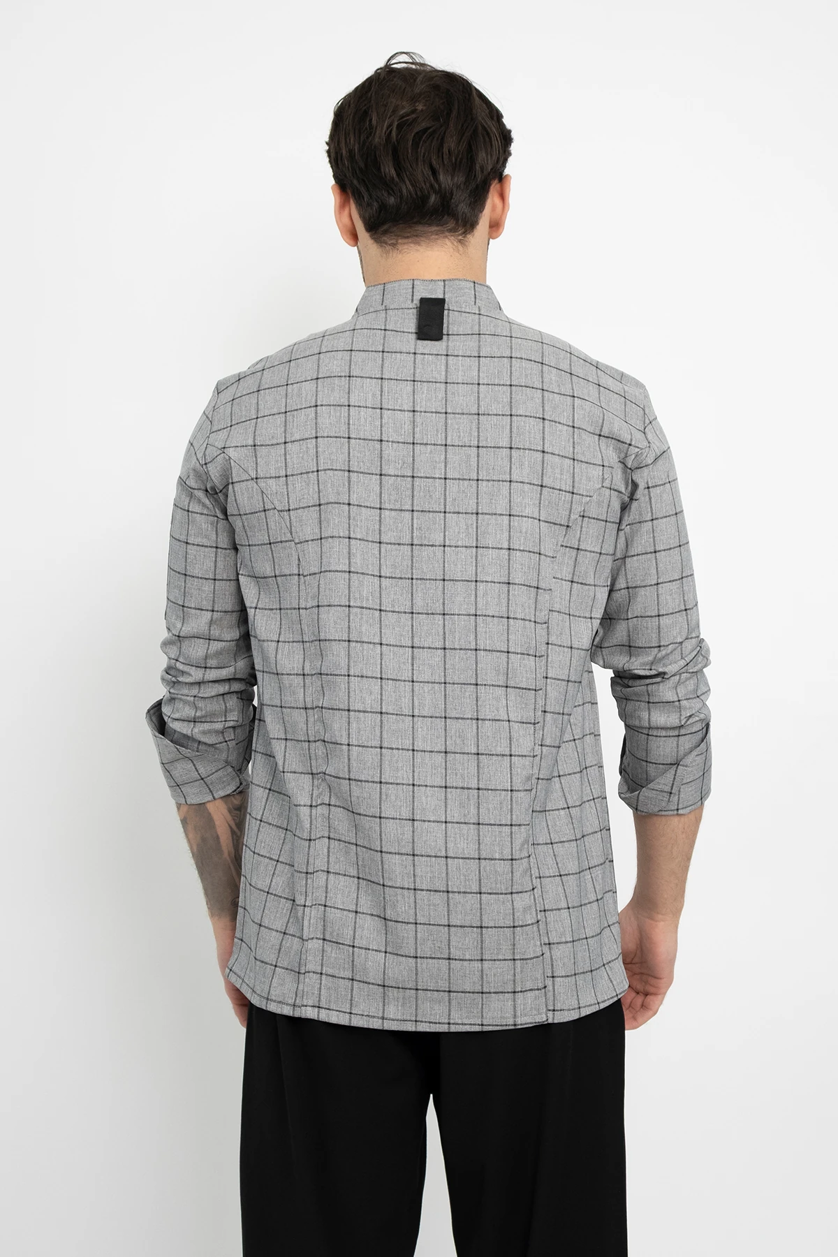 Kareli Ekose Desenli Aşçı Şef Ceket Aşçı Uniforma (Chef Ceket) Personel Kıyafeti