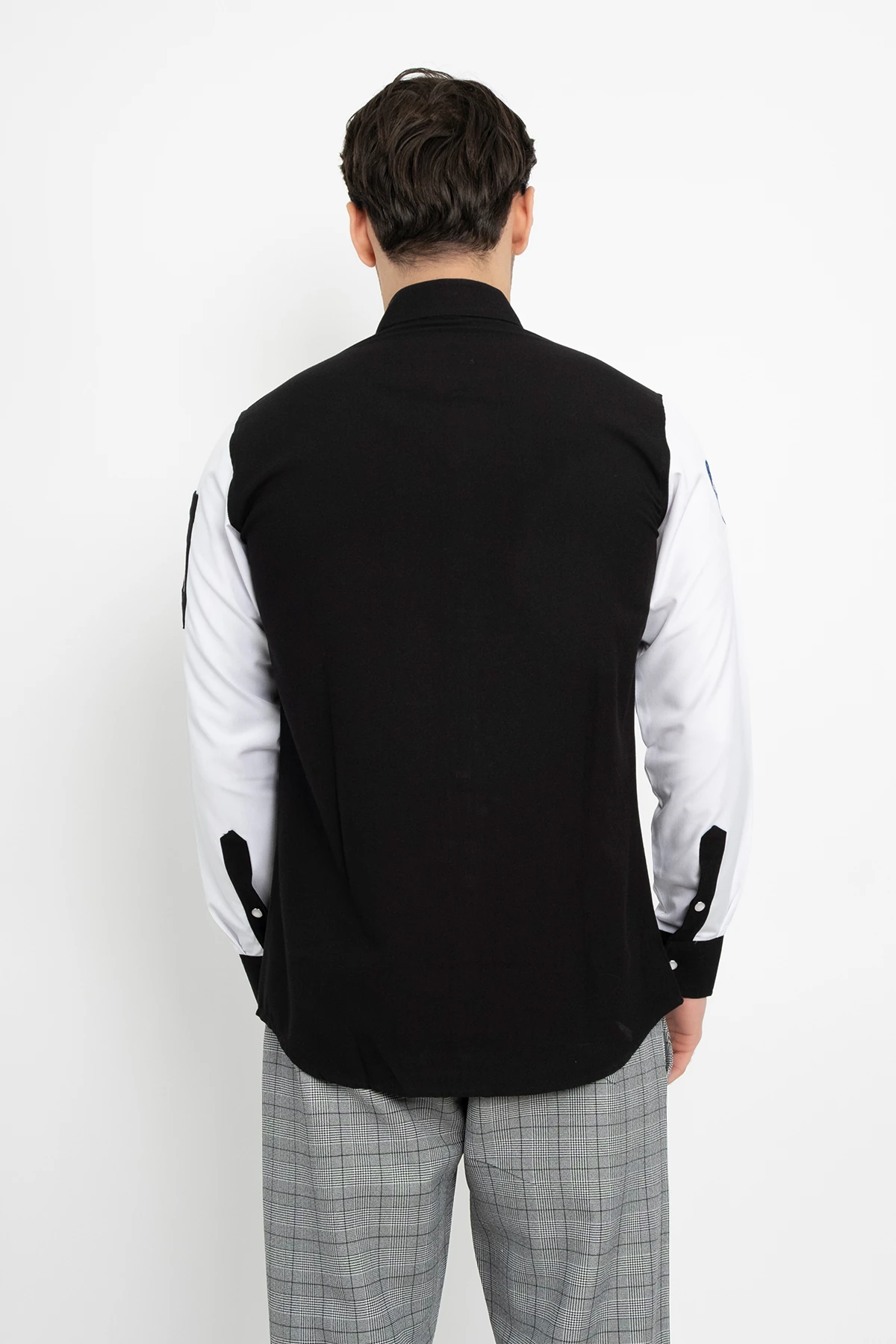 Siyah Beyaz Garnili Aşçı Şef Ceket Aşçı Uniforma (Chef Ceket) Personel Kıyafeti