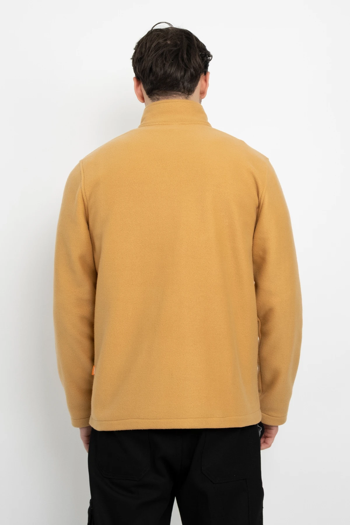 Unisex Traşlanmış Tüylenmez Cepli Polar Ceket Standart Tam Fermuarlı Soğuk Geçirmez Polar Mont