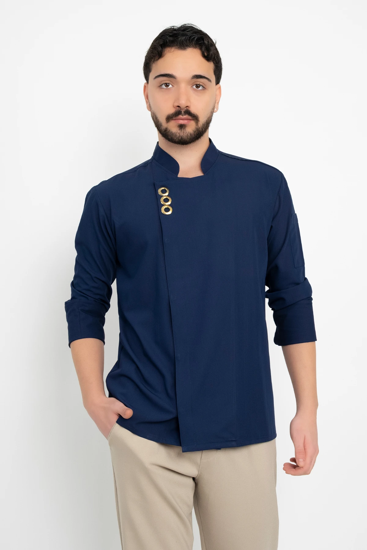 Kuşgözlü Klasik Düz (Basic) Aşçı Şef Ceket Aşçı Uniforma (Chef Ceket) Personel Kıyafeti