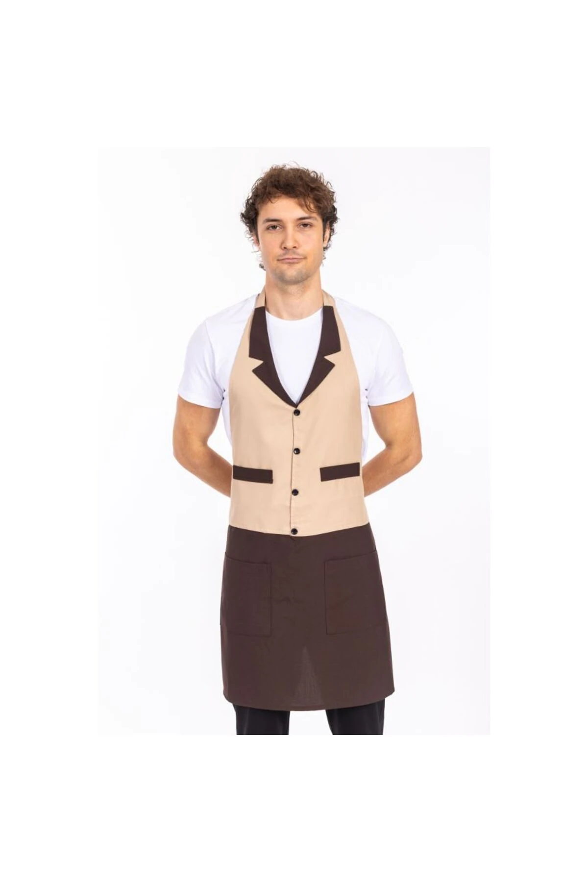 Garson Otel Yelekli Önlük Takım İş Kıyafeti İş Üniforması