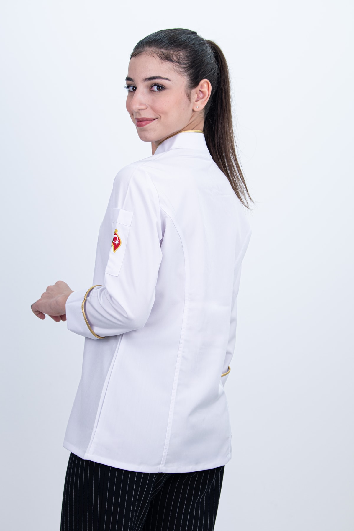 Full Düğmeli Şef Gömlek Aşçı Kıyafeti Chef Aşçı Forması
