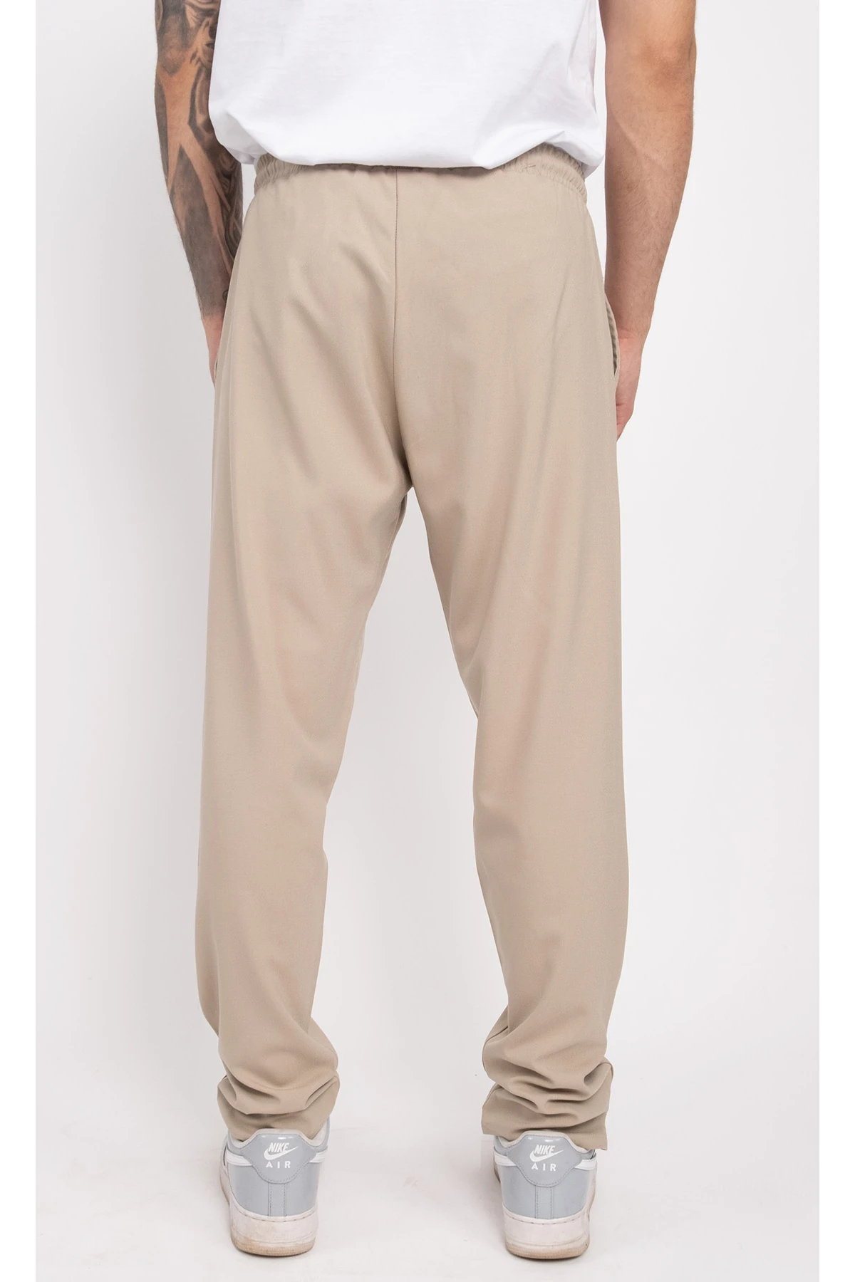 Lastikli Belden İpli Esnek Likralı Günlük İş Pantolonu