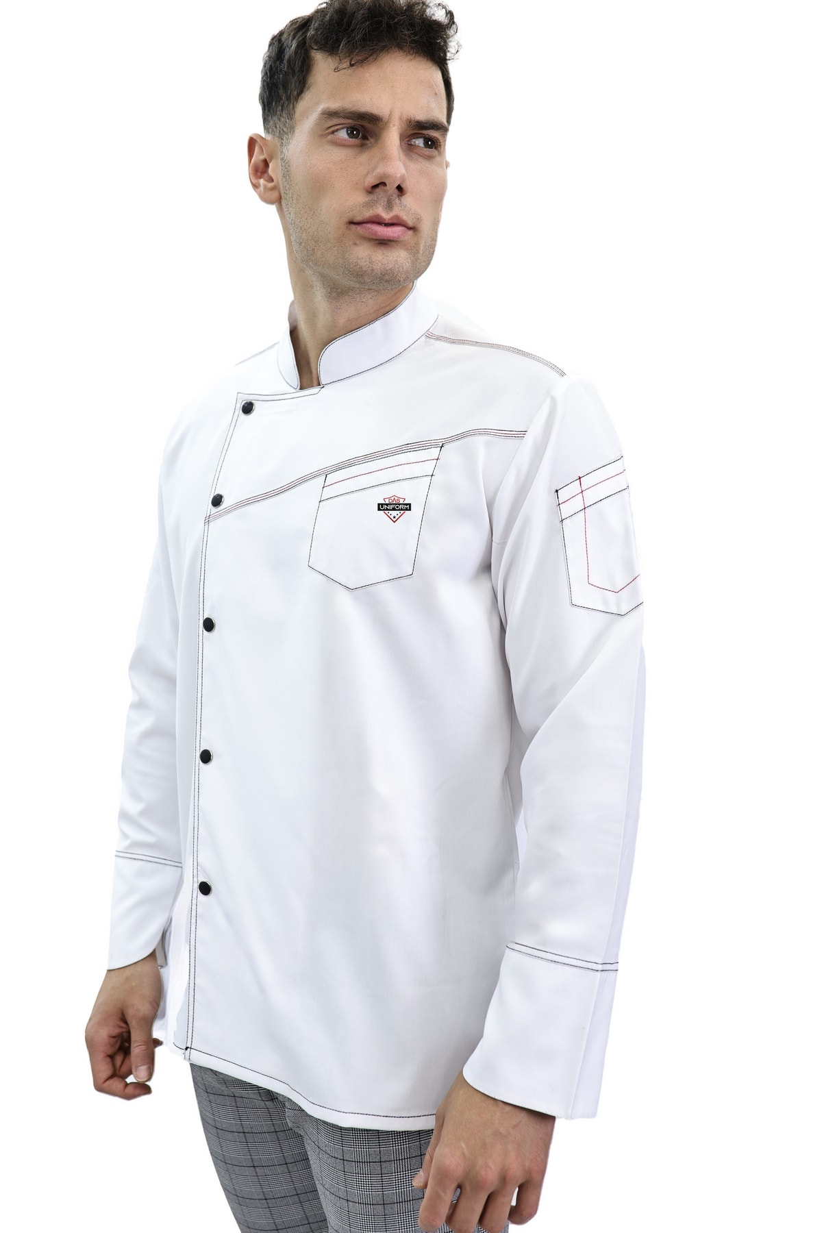 Çift Dikiş Şef Ceket Aşçı Kıyafeti Chef Aşçı Forması