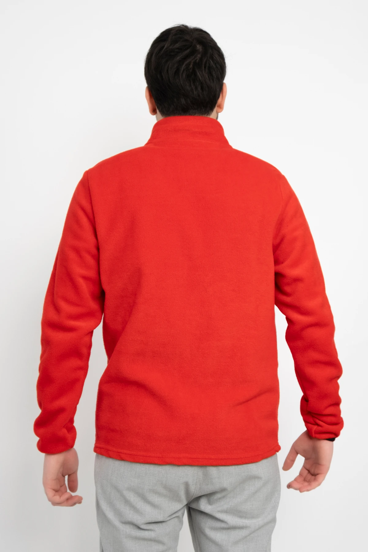 Unisex Anti-Pilling Tüylenme Yapmayan Standart Fit Tam Fermuarlı Soğuk Geçirmez Polar Hırka