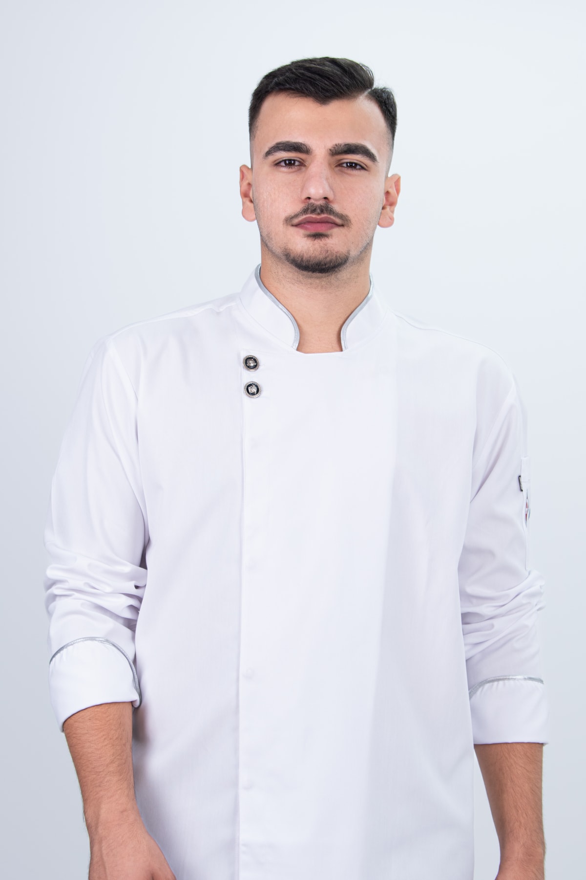 Biyeli Şef Gömlek Aşçı Kıyafeti Chef Aşçı Forması