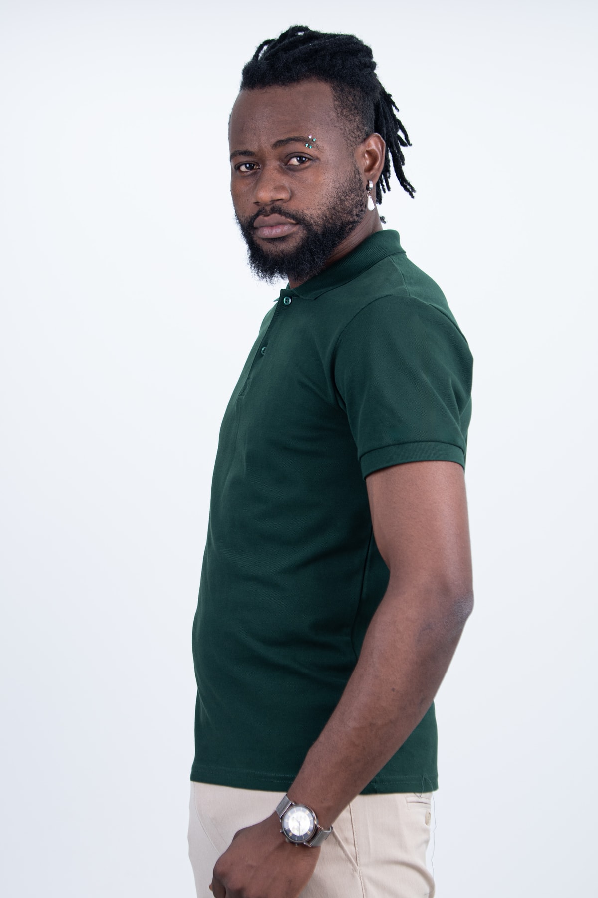 Erkek Slim Fit Dar Kesim Nefes Alan Kumaş Polo Yaka Tişört