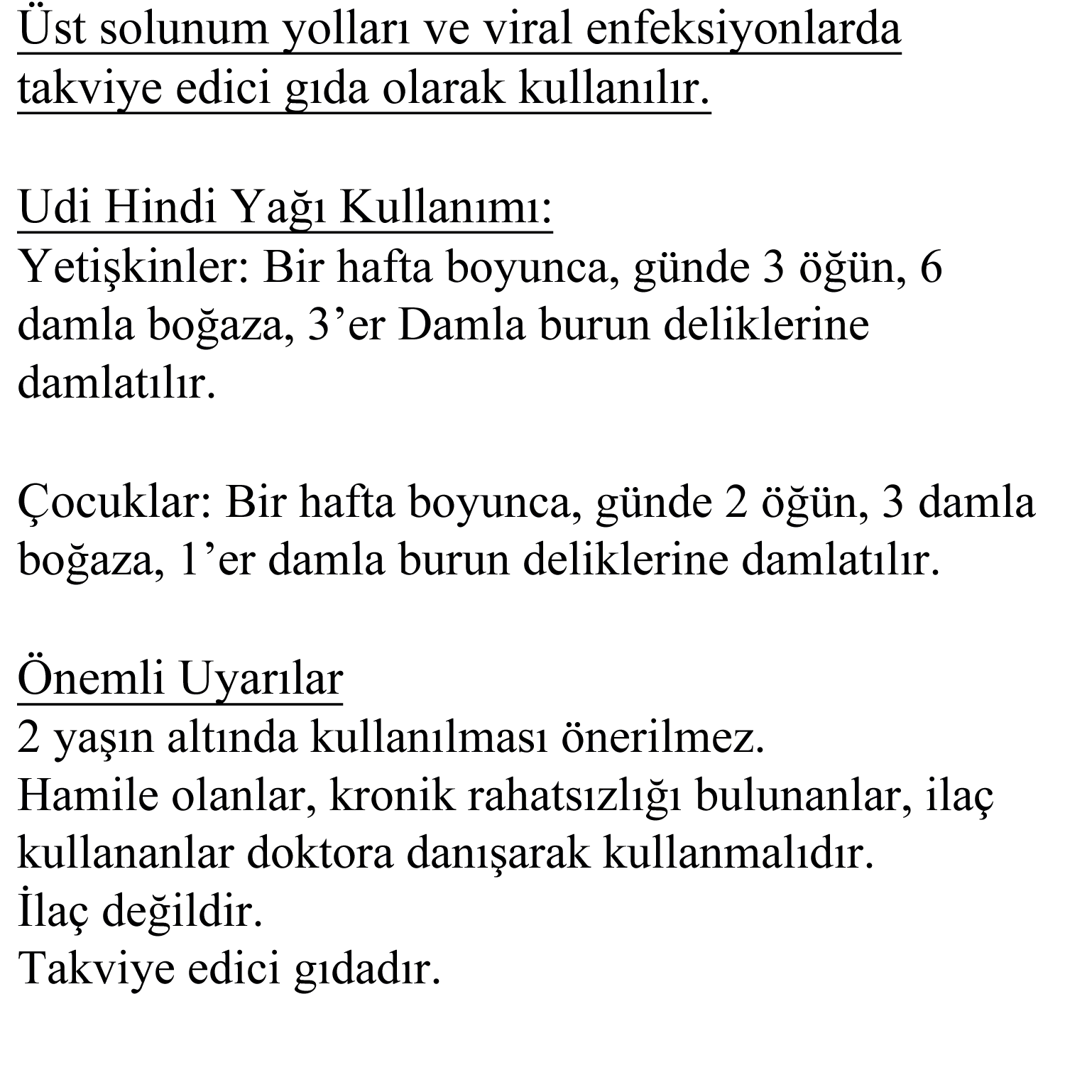 Doğal Katkısız Saf Udi Hindi Yağı 50 ml