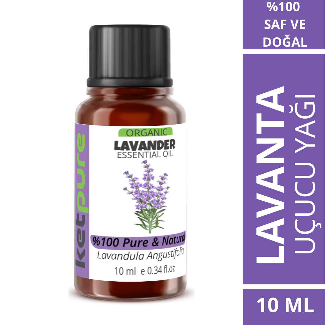 Organik İçerikli Lavanta Uçucu Yağı (10 ml) Lavandula Angustifolia Essential Oil