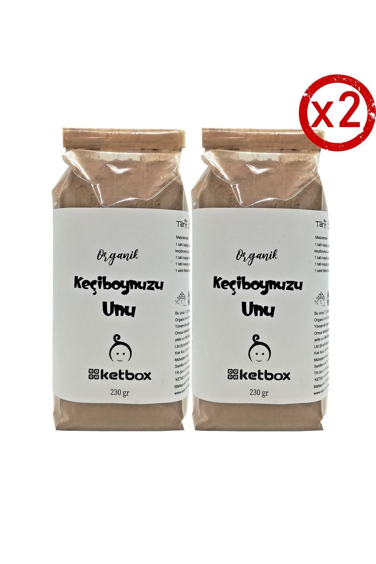 Organik Ve Doğal 2'li Paket Keçiboynuzu Unu 460gr(2X230GRPAKET) - 8 Ay Ve Üzeri Için Sertifikalı