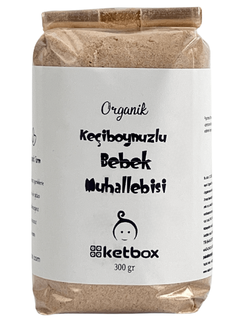 Organik Keçiboynuzlu Bebek Muhallebisi Karışımı 300 gr Ek Gıda - 8 Ay Ve Üzeri Için Sertifikalı