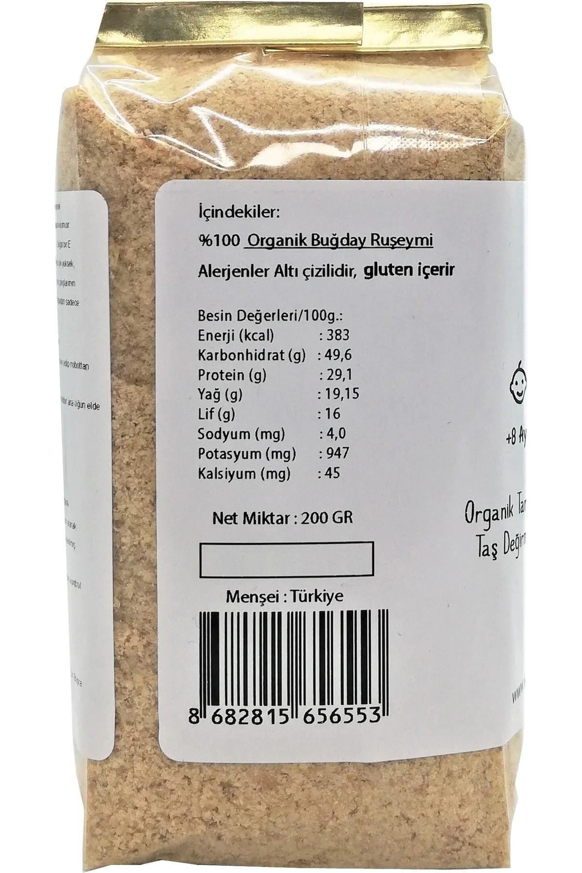 Organik Sertifikalı Doğal Buğday Ruşeymi 400gr (200gr*2 Paket)