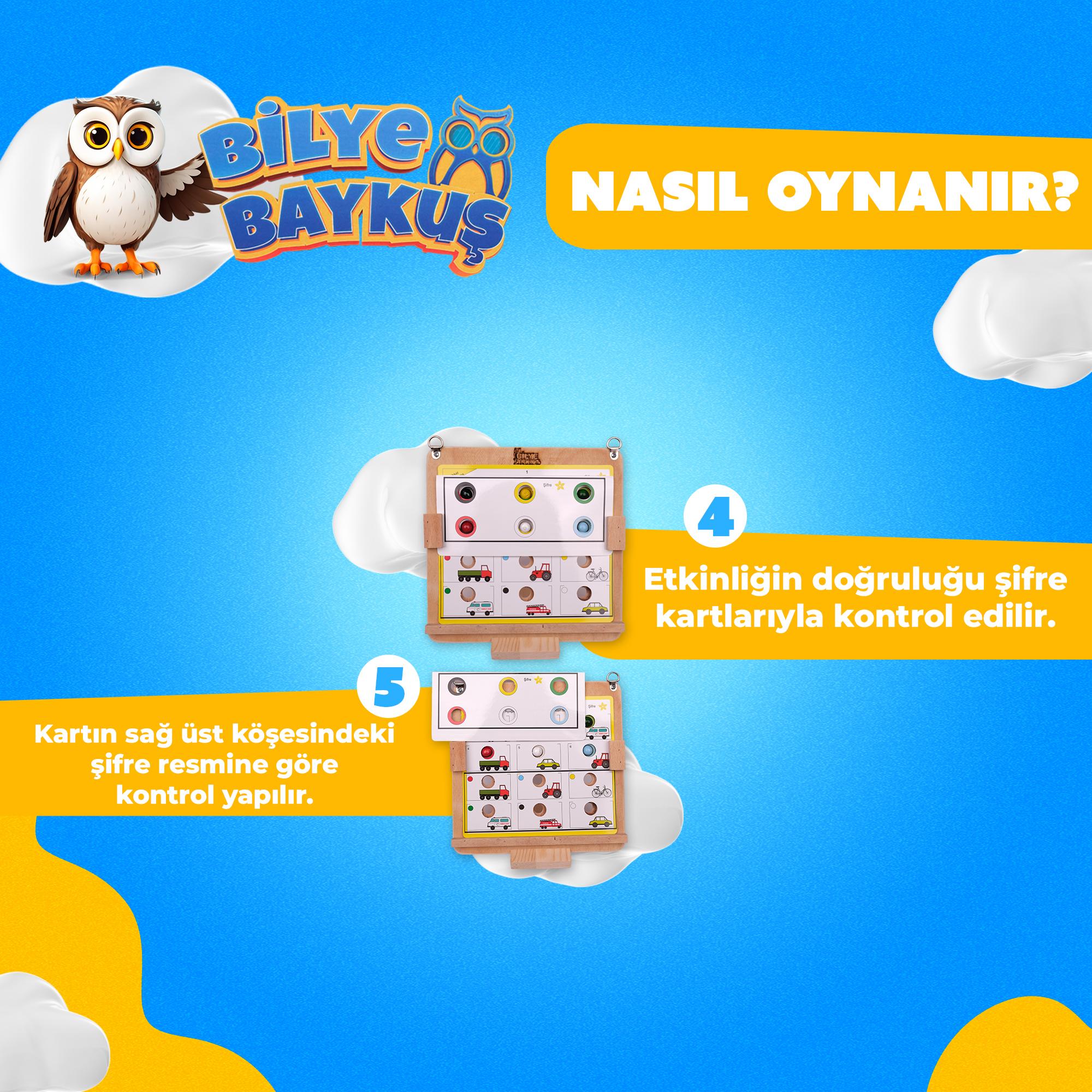 Bilye Baykuş Dikkat Güçlendirme Oyunu (3+ Yaş)