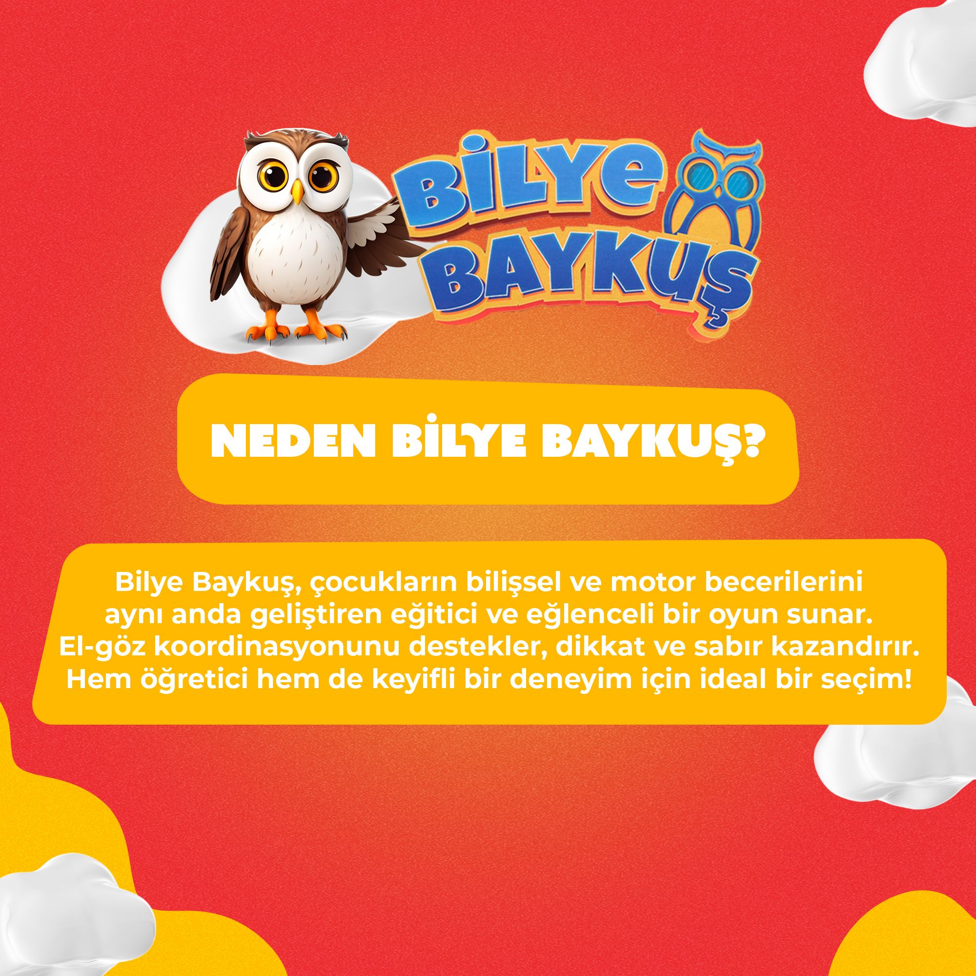 Bilye Baykuş Dikkat Güçlendirme Oyunu (+5 Yaş)