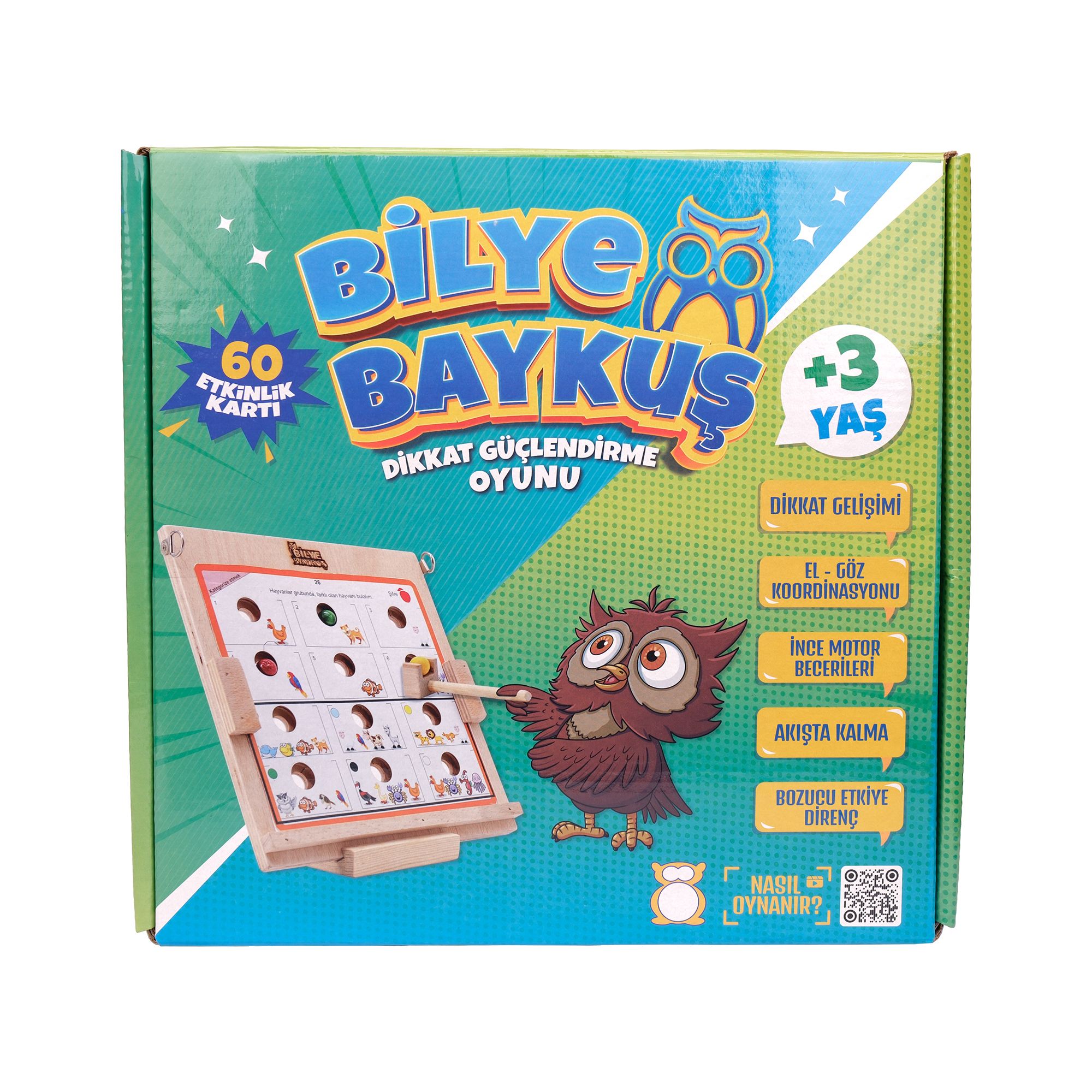 Bilye Baykuş Dikkat Güçlendirme Oyunu (3+ Yaş)