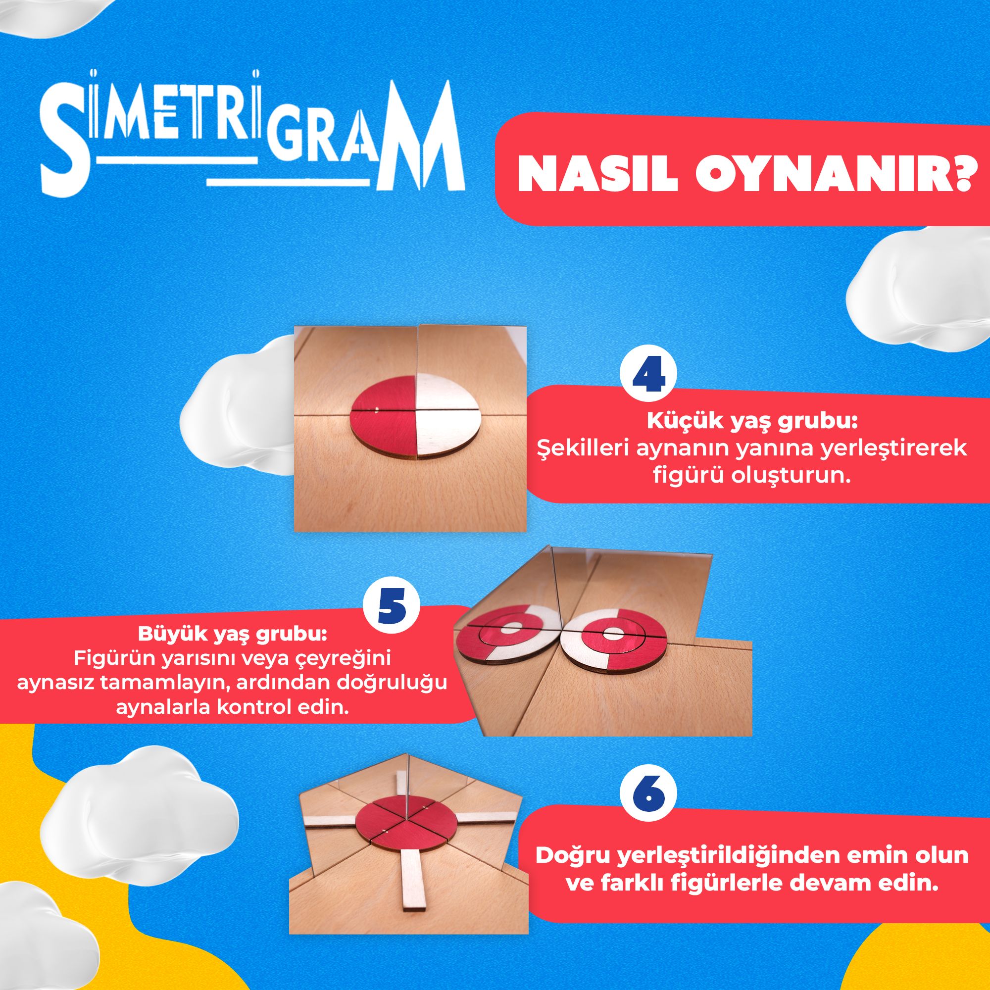 Simetrigram Analiti Zeka Oyunu (5-99 Yaş)