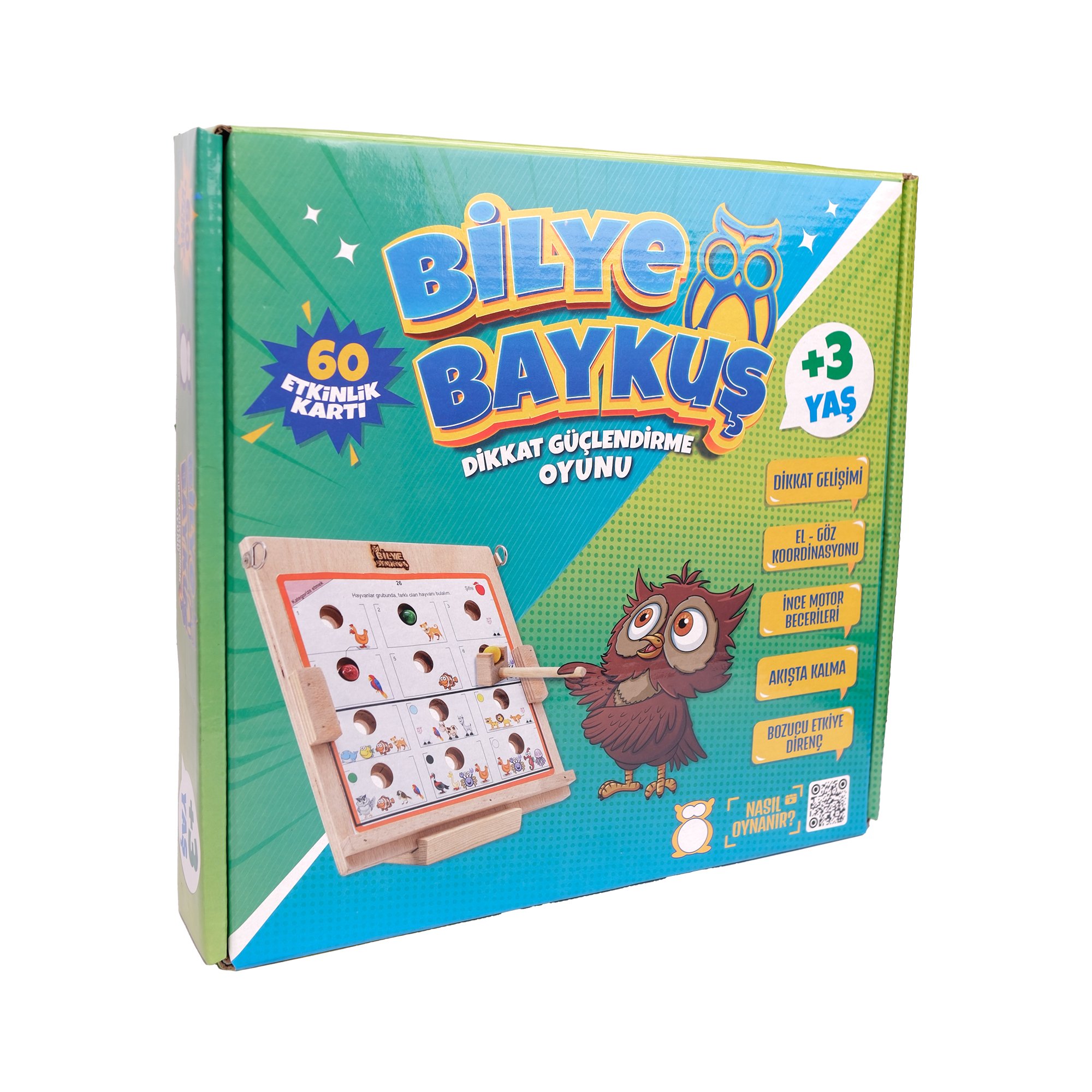 Bilye Baykuş Dikkat Güçlendirme Oyunu (3+ Yaş)