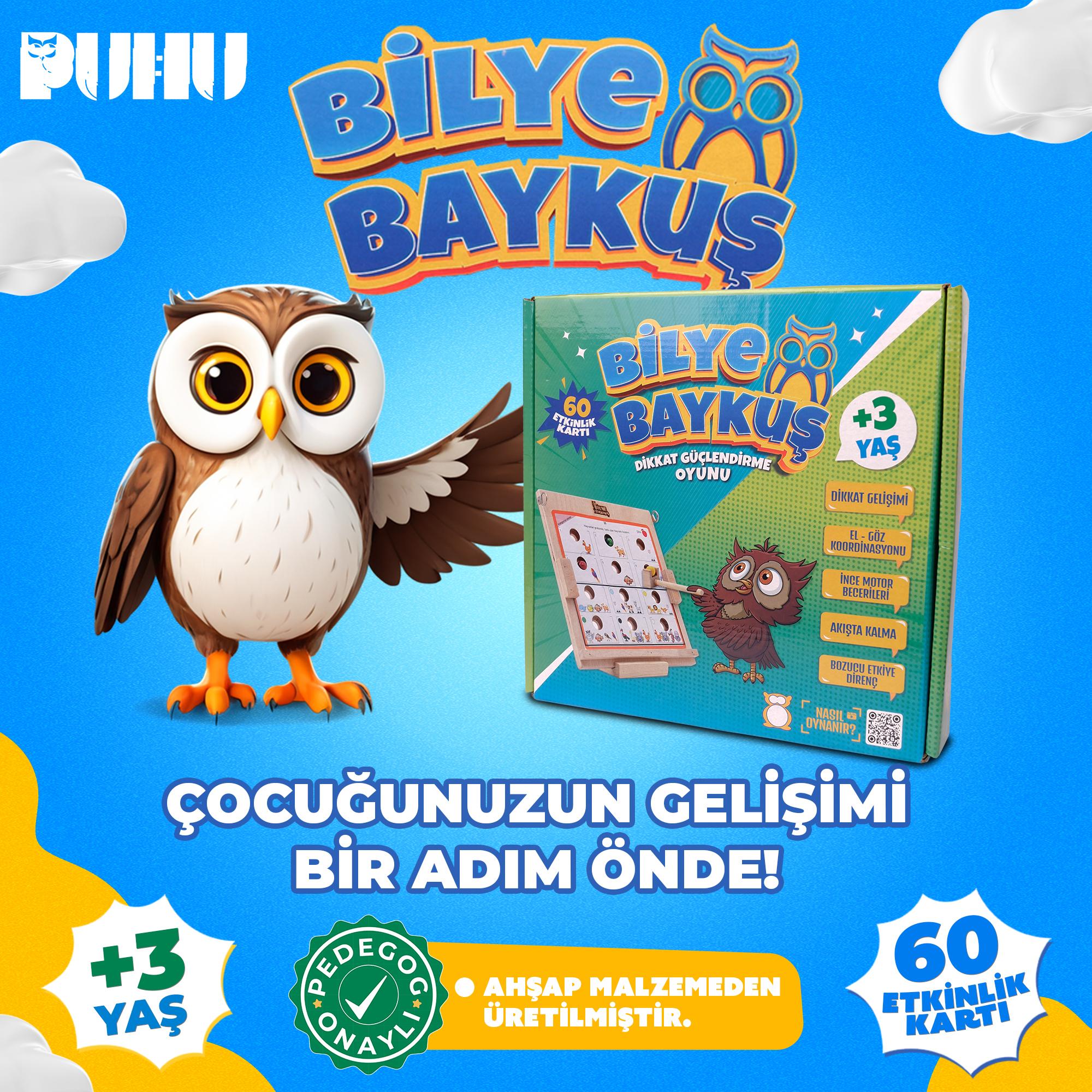 Bilye Baykuş Dikkat Güçlendirme Oyunu (3+ Yaş)