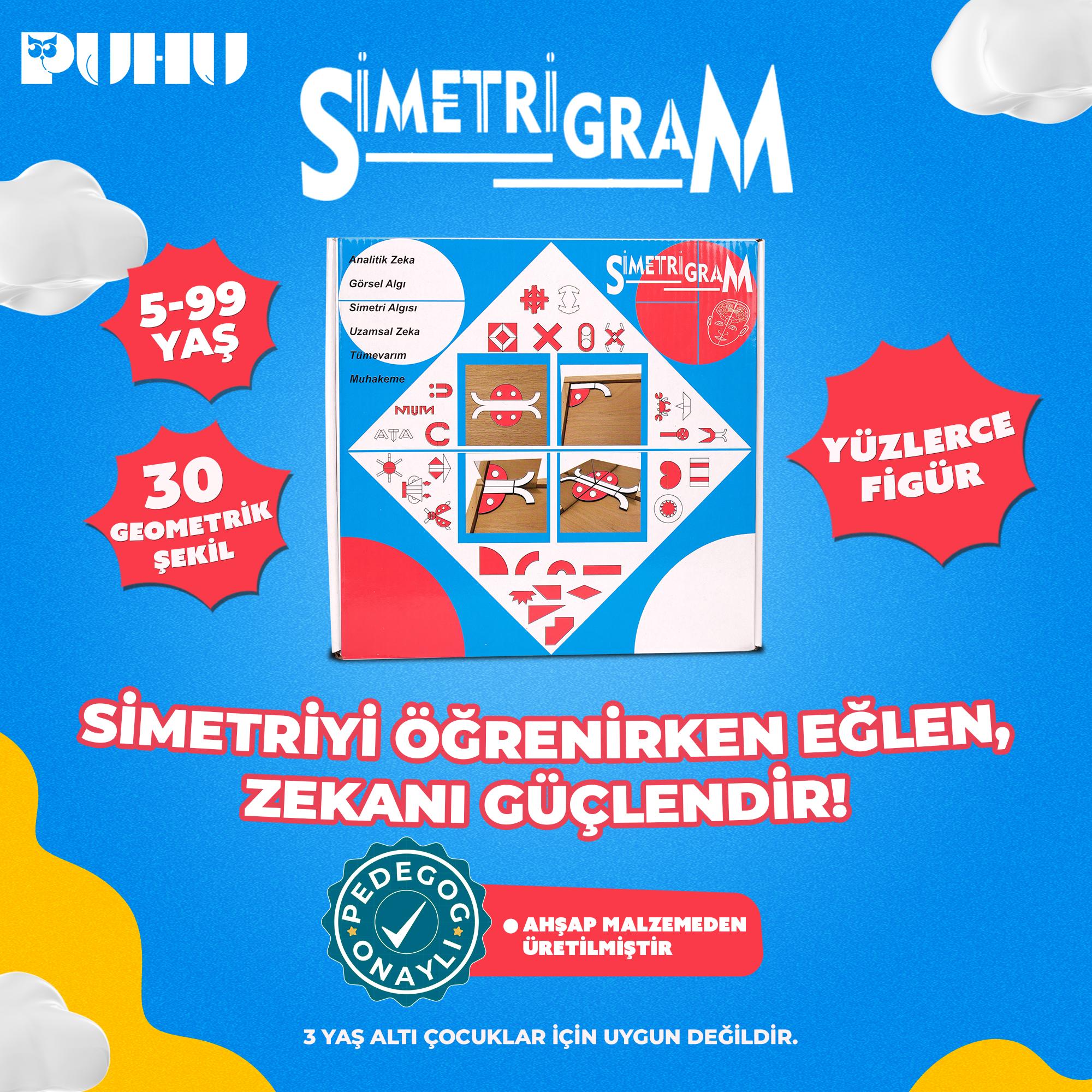 Simetrigram Analiti Zeka Oyunu (5-99 Yaş)