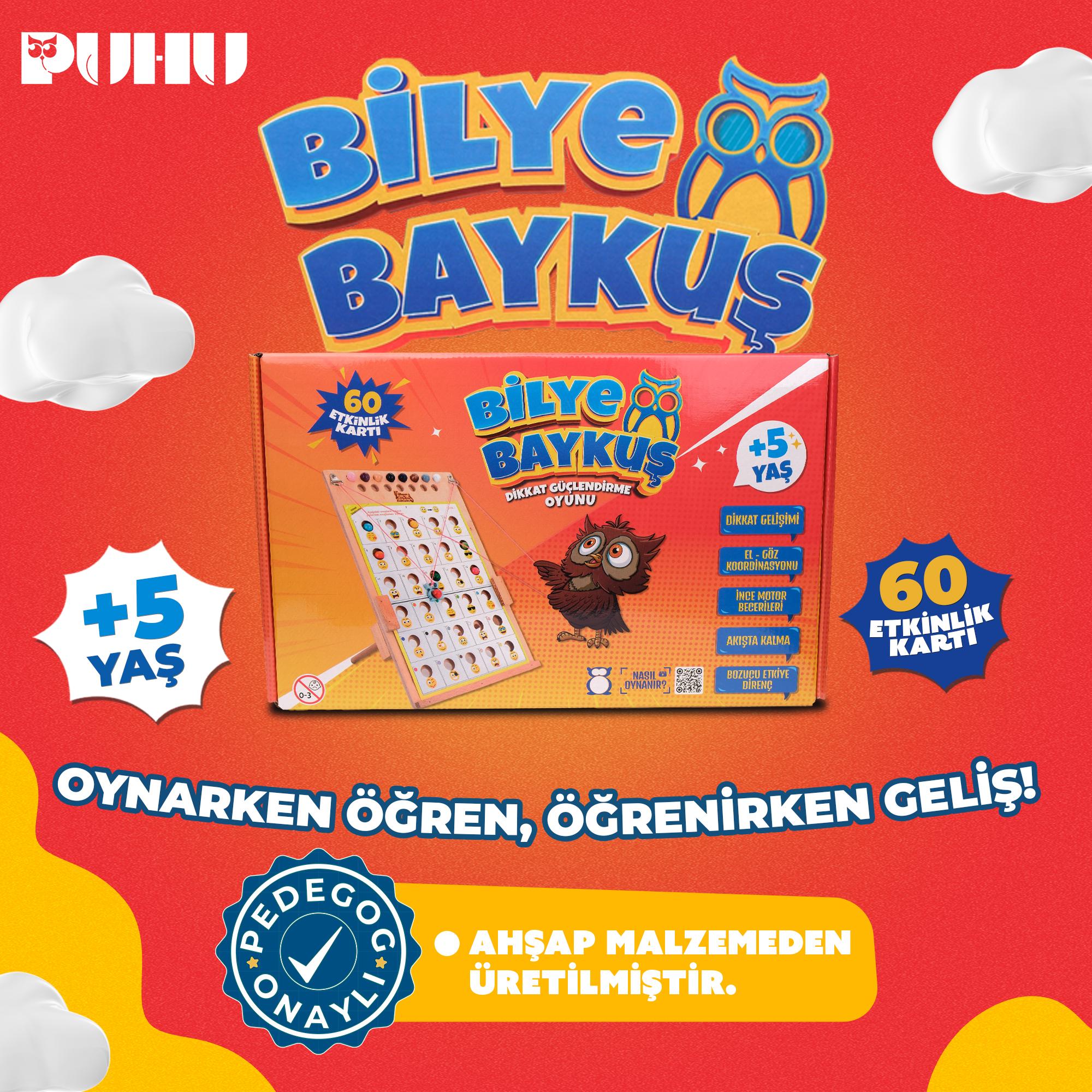 Bilye Baykuş Dikkat Güçlendirme Oyunu (+5 Yaş)