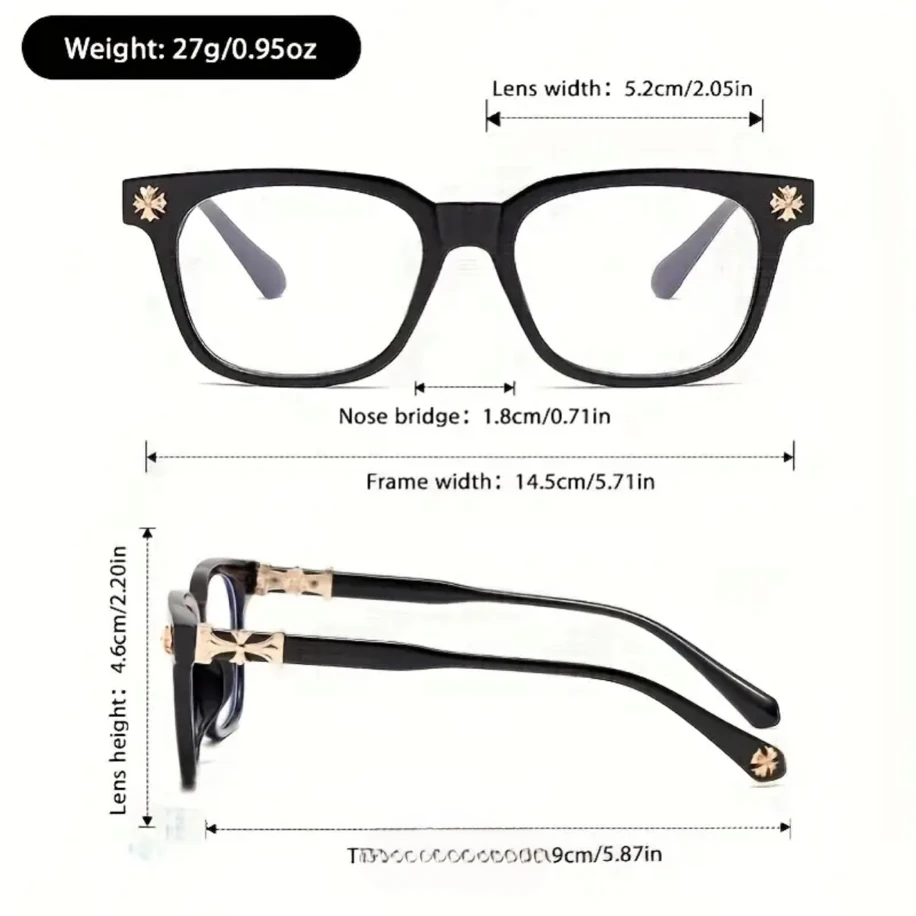 Chrme Black Glasses