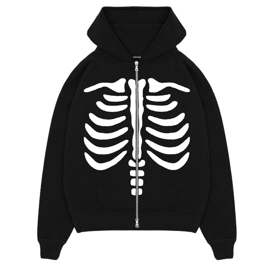 Skeleton Zip Hoodie