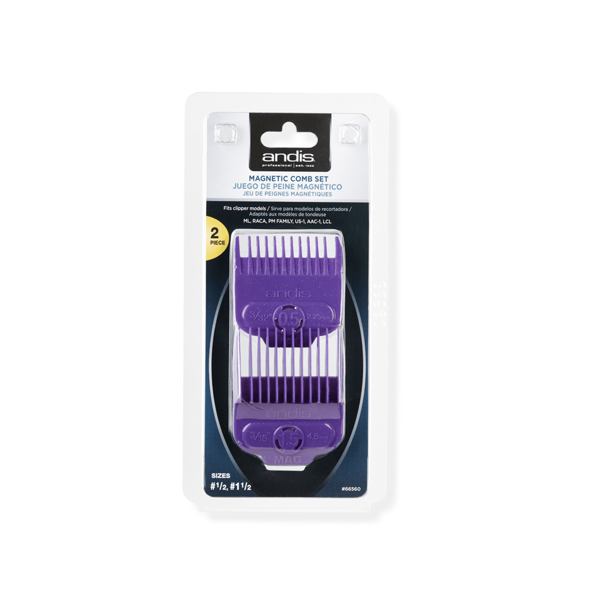 Andis  Magnetic Comb 2'li Set