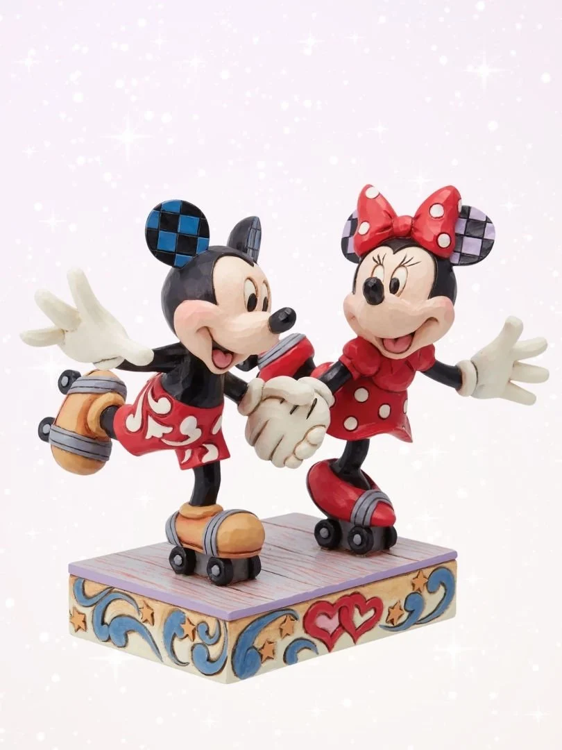 Disney Traditions - Mickey and Minnie Mouse Rollar Skating Heykel