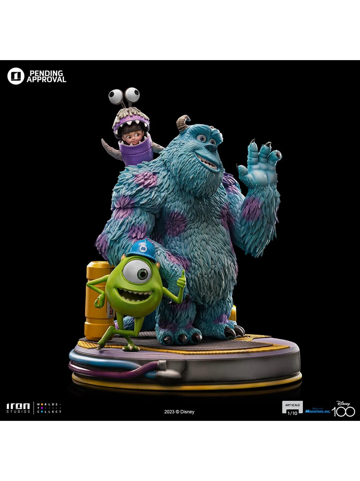 Statue Monsters Inc. Diorama - Disney 100TH - Monsters Inc - Art Scale 1/10 - Iron Studios