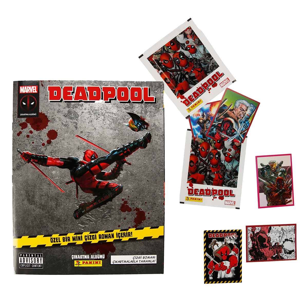 Deadpool Çıkartma Albümü + 2 Paket Sticker