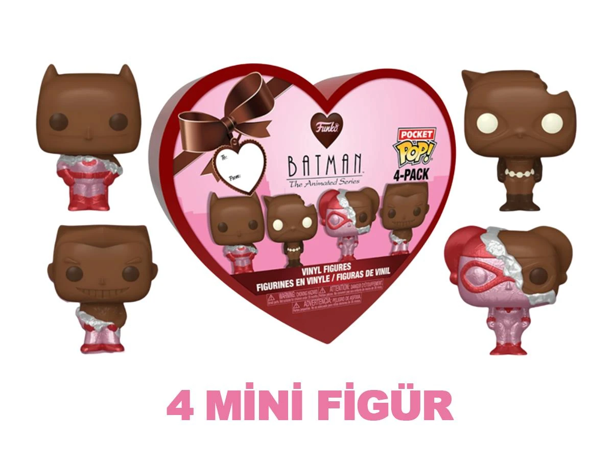 Funko Pocket Pop 4-Pack Dc Batman The Animated Series - Valentines's Box