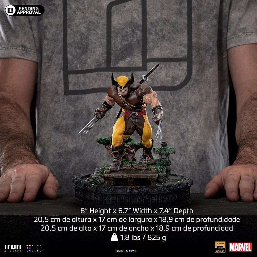 WOLVERINE UNLEASHED DELUXE 1:10 Scale Statue by Iron Studios