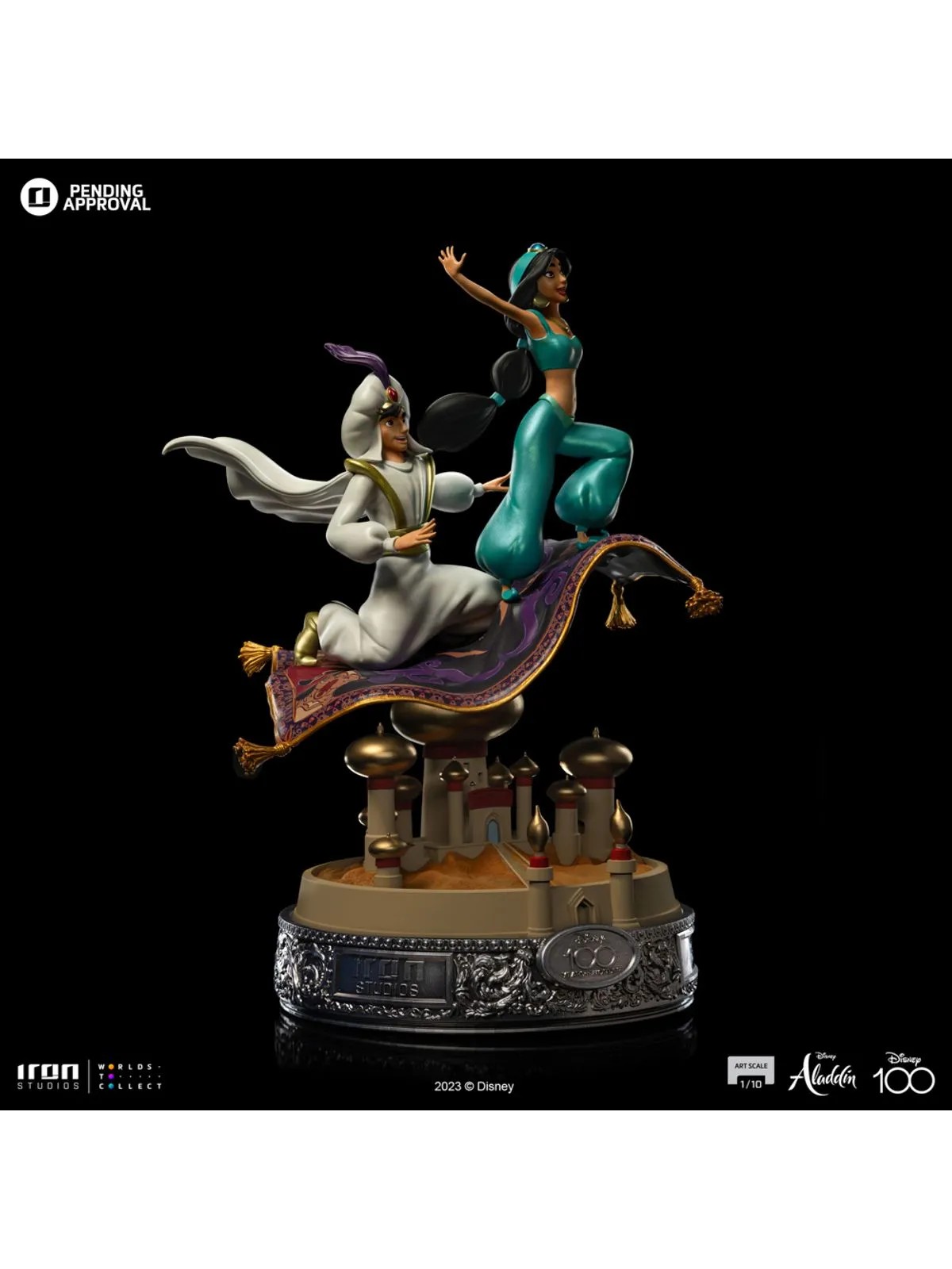 Statue Aladdin and Jasmine 100 Years Ver - Disney 100TH - Aladdin - Art Scale 1/10 - Iron Studios