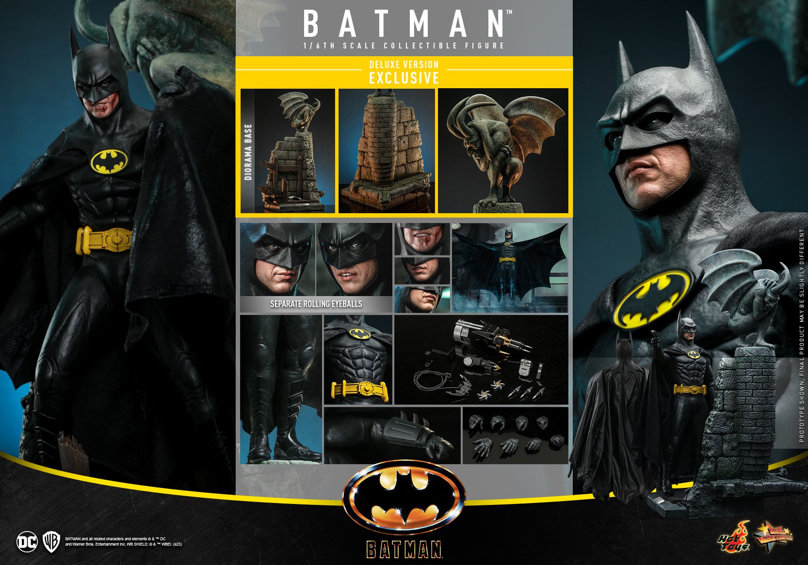 HOTTOYS 1989 BATMAN DELUXE PACK