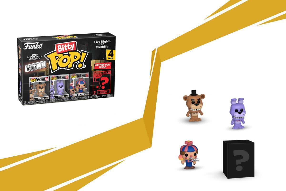 FNAF Freddy Bitty 4-Pack Mini POP Figure