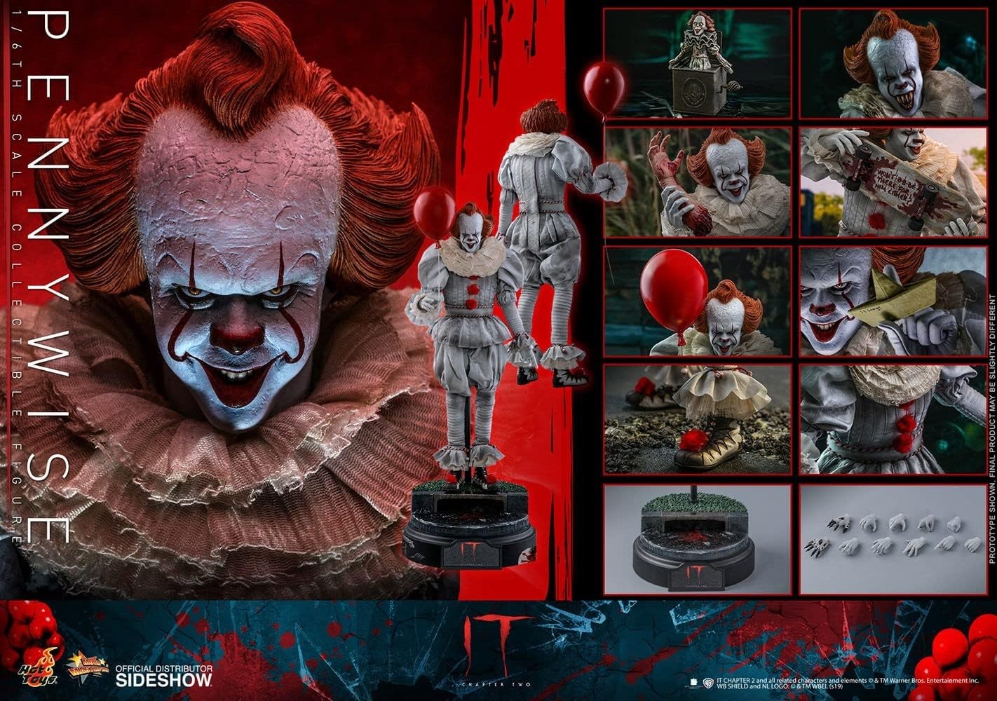Hot Toys IT Chapter Two Pennywise 1/6 Action Figure MMS555
