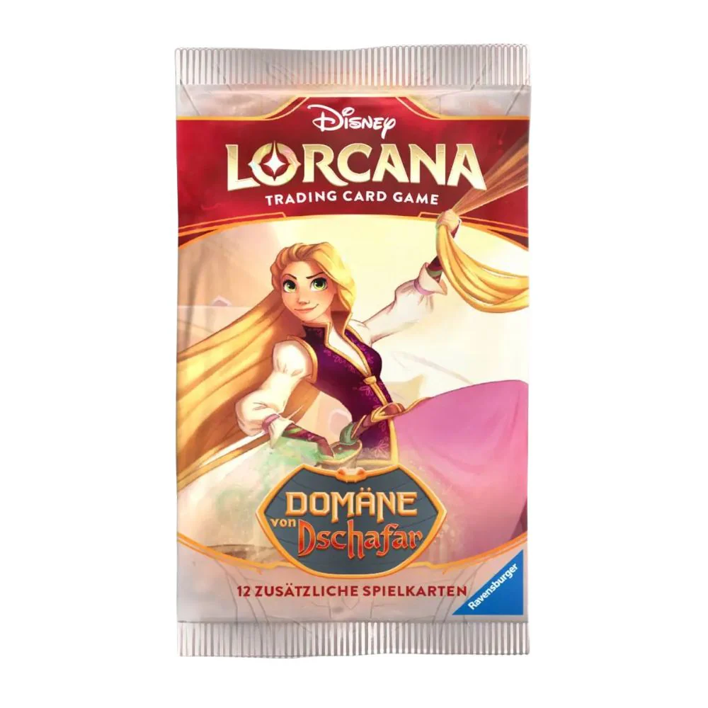 Disney Lorcana Trading Card Game – Domain of Jafar Booster Pack(Almanca Vers.)